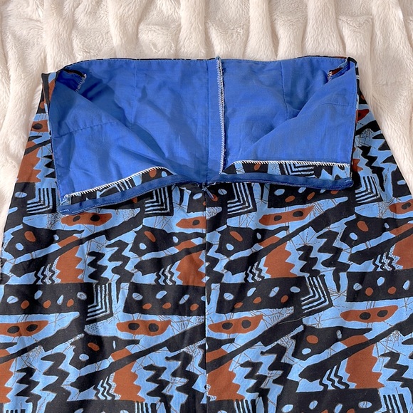 Hand crafted Handmade Jean Dubuffet Inspired Vintage Mermaid Midi Skirt - Picture 4 of 9